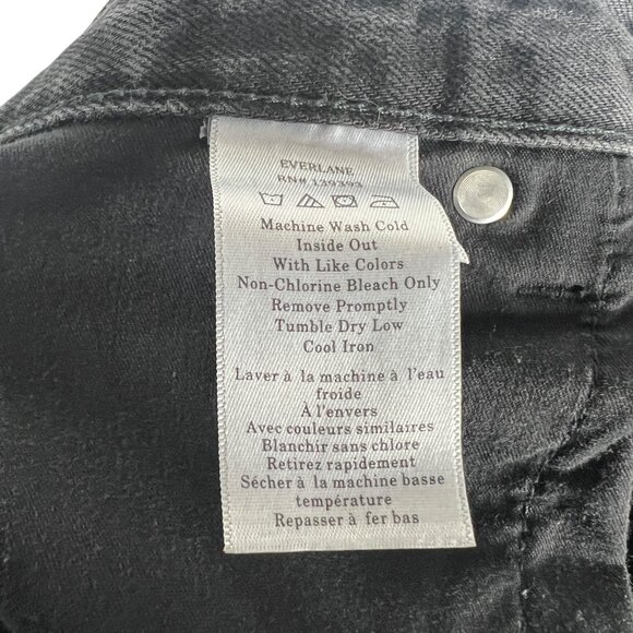 Everlane Women's The Slouched Bootcut Jean in Washed Black Relaxed Denim Size 29 - Picture 6 of 13